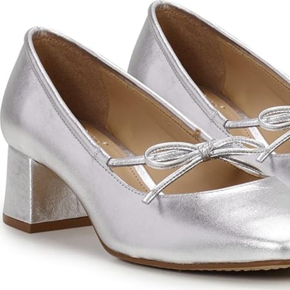 Vince Camuto Women's Charley Racer Pump, Silver, 6